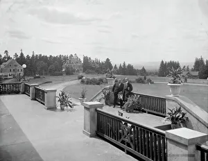 Westveranda, Hotel Champlain, Bluffspunkt in New York City zwischen 1910 und 1920 von unbekannter Künstler