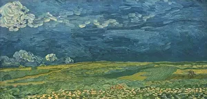 Vincent Van Gogh Paintings Drucke: Wheatfields under Thunderclouds, July 1890, (1947). Creator: Vincent van Gogh