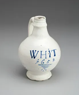Applied Arts Of Europe Drucke: Whit Bottle, Lambeth, 1652. Creator: Unknown