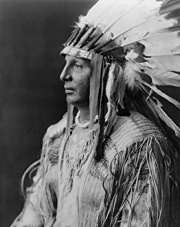 Weißer Schild - Arikara, 1910. Ersteller: Edward Sheriff Curtis