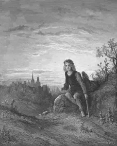 British Folklore Images Drucke: Whittington at Highgate, 1872. Creator: Pannemaker