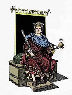 Herbert Norris Artwork Drucke: William I, 11th century, c1925. Artist: Herbert Norris