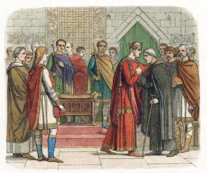British Royal Family Tree Drucke: William I, the Conqueror, King of England, c1067 (19th century)