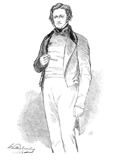 British Artist Portrait Drucke: William Mulready, 1845. Creator: Unknown