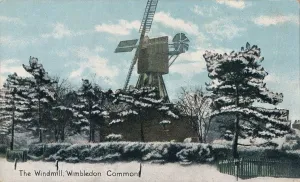 Winter Landscape England Drucke: The Windmill, Wimbledon Common, c1910