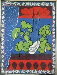 Drucke von Fenster in Tahiti II, 1935. Im Bestand des Musée Matisse, Le Cateau-Cambrésis Henri Matisse Drucke: Fenster in Tahiti II, 1935. Künstler: Matisse, Henri (1869-1954)