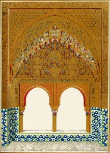 Fenster in der Nische, Halle der Zwei Schwestern, 1907. Künstler: Unbekannt.