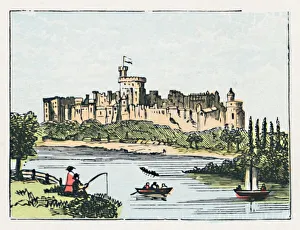 Thames River Landscape Drucke: Windsor, c1910