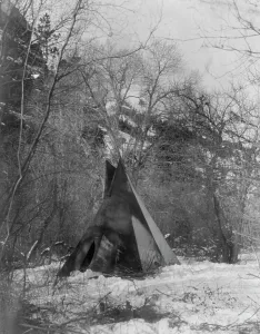 Der Winterlager C1908 Künstler: Edward Sheriff Curtis