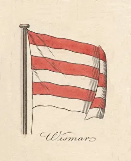 Red And White Stripes Drucke: Wismar, 1838