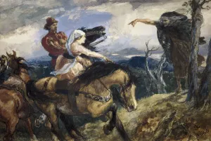 Die Hexe – ein Studium, 1888. Künstler: Sir John Gilbert