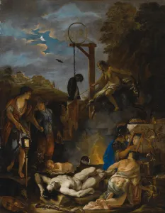 Drucke von Die Hexenzeremonie unter dem Mondlicht, Privatsammlung Luzifer Drucke: Die Hexenfeier unter dem Mondlicht