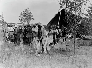 Black And White Native American Images Drucke: The Wolf, animal dance-Cheyenne, c1927. Creator: Edward Sheriff Curtis