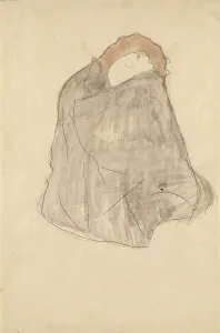 Drucke von Frau sitzt, 1908-1909. Im Bestand des Wiener Museums gefunden Gustav Klimt Drucke: Frau sitzt, 1908 - 1909. Künstler: Klimt, Gustav (1862 - 1918)