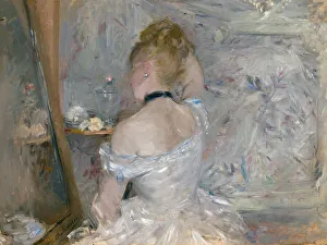 Drucke von Frau am Waschbecken, 1875/80 Impressionistische Gemälde Drucke: Frau am Waschbecken, um 1875/80 von Berthe Morisot