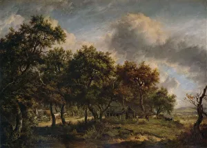 Drucke von Ein Woodmans Cottage, 1820 N Drucke: Ein Bauernhof am Waldhaus, 1820. Künstler: Patrick Nasmyth