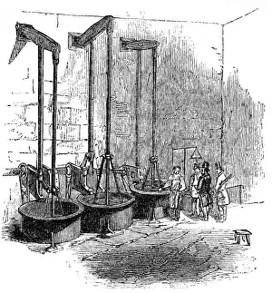 Industrial Revolution Machines Drucke: The Woolwich blowing machine, 1886