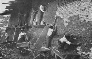 Im Betrieb im Schulbruchwald von 1904. Erstellerin: Frances Benjamin Johnston