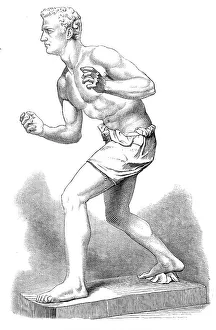 British Sculpture Drucke: The Wrestler, by E. B. Stephens, A.R.A. 1872. Creator: Unknown