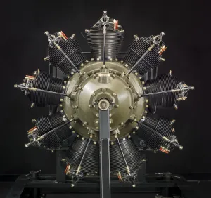 National Air And Space Museum Exhibits Drucke: Wright Cyclone P-1, Radial 9 Engine, ca. 1925. Creator: Wright Aeronautical