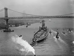 Brooklyn Bridge Drucke: WYOMING from Brooklyn Bridge, between c1910 and c1915. Creator: Bain News Service