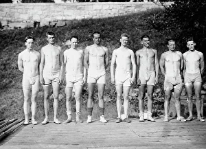 Harvard Universitätsausstattung zwischen 1908 und 1914 von der Firma Bain News Service