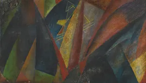 Abstract Art Russia Drucke: Yellow Mountain