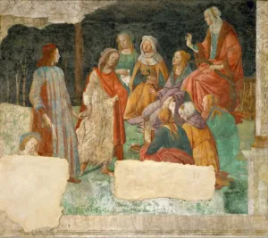 Ein junger Mann wird mit den sieben liberalen Künsten vorgestellt. Kunstler: Botticelli, Sandro (1445 - 1510)