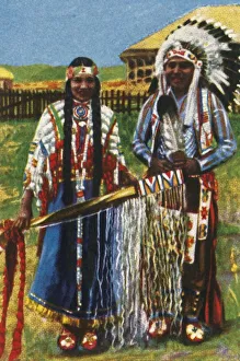 Cigarette Card Album Drucke: Young Native Americans, c1928. Creator: Unknown