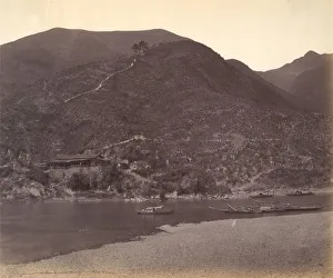 Black And White Boat Pictures Drucke: Yung-foo, ca. 1869. Creator: Attributed to Tung Hing