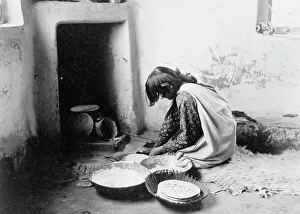 Brotbacker aus Zuni, 1890-03