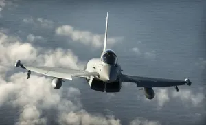 RAF Typhoon Drucke: RAF Typhoon Aircraft During Exercise Capable Eagle