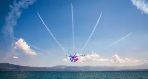 Exercis Sprungvogel der Red Arrows