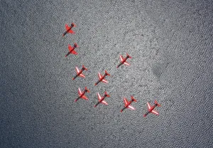 Übung der Red Arrows - SPRINGHAWK