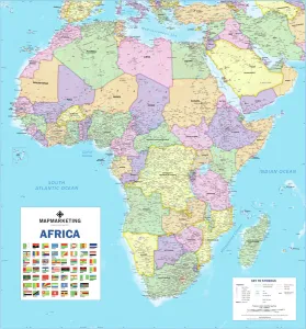 Afrika politische Karte