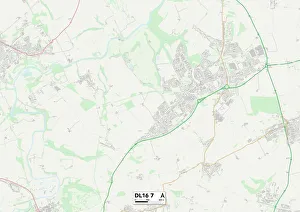Grafschaft Durham DL16 7 Karte