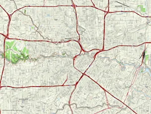 Karte der Stadt Houston