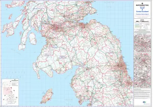 Bilder Datiert 17. April 2020: Kartenblattbezirk-Platzierungssheet Nummer 5 Süd und Zentral Schottland