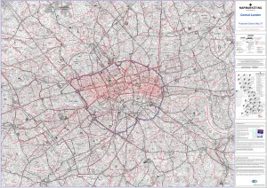 Bildkarte der Postleitzahlsektoren Blatt 37 Zentrale London