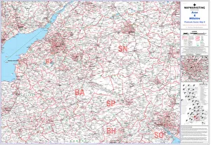 Kraftpostbezirksplanblatt Blatt 6 Bristol und Wiltschire