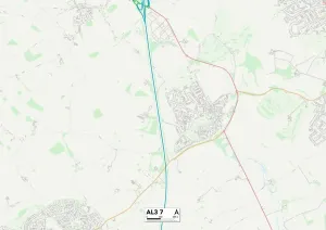 St Albans AL3 7 Karte