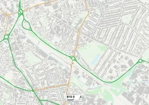 Birmingham B10 0 Karte