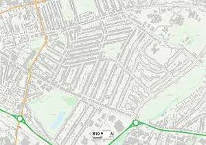 Birmingham B10 9 Karte