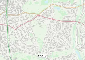 Birmingham B13 0 Karte