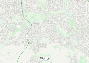 Birmingham, B14 4 Karte