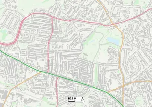 Birminghams B21 9 Karte