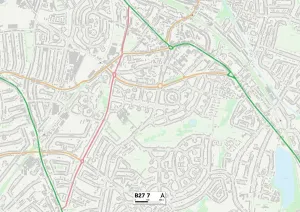 B - Birmingham Drucke: Birmingham B27 7 Karte