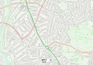 Birmingham, B28 9 Karte