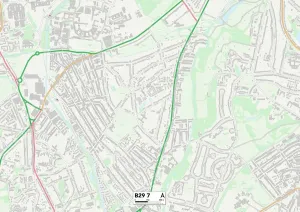 B - Birmingham Drucke: Birmingham B29 7 Karte