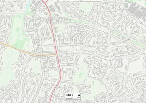 Birminghams B33 8 Karte